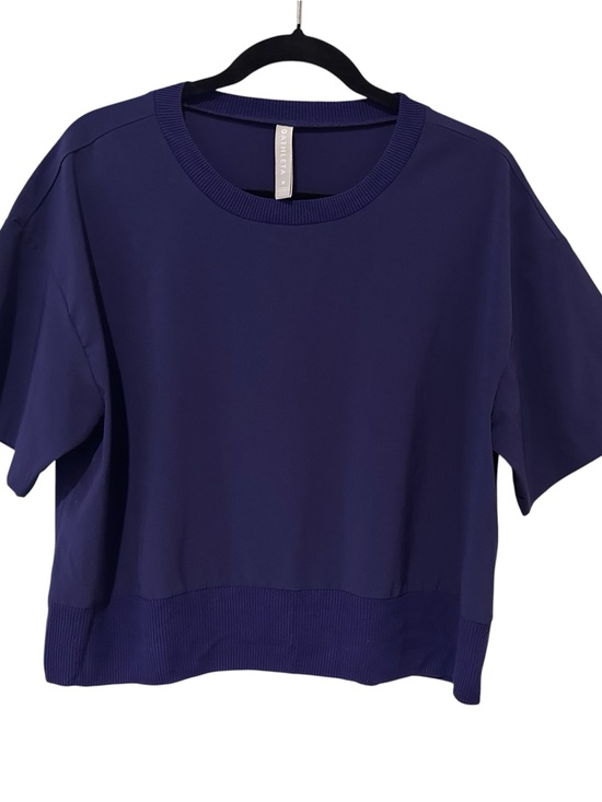 Athleta Tops - Athleta Short-Sleeve Crewneck Tee in Navy Purple
